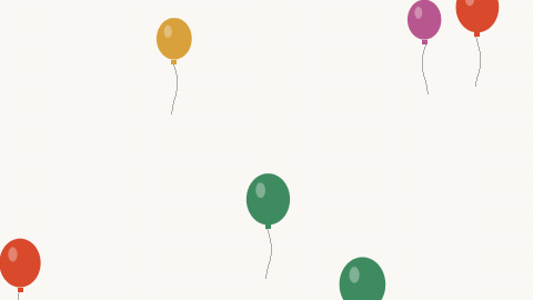Balloons rising