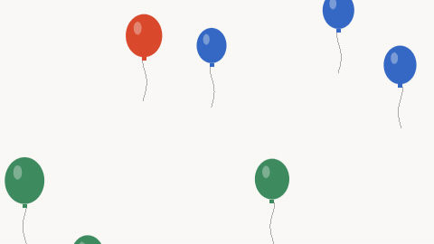 Balloons rising