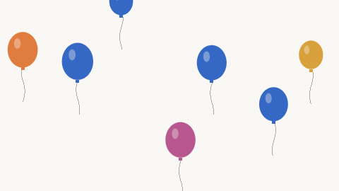 Balloons rising