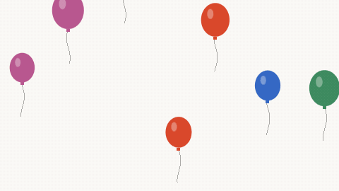 Balloons rising